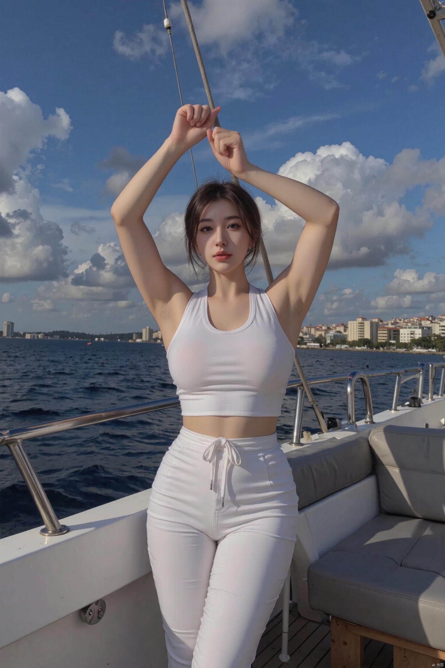 a girl,thumbs up