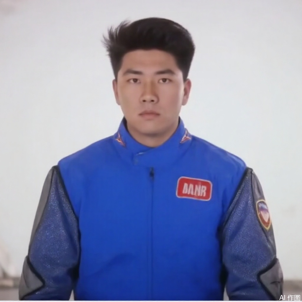 masterpiece, best quality,solo,(white background:1.2),simple background,
looking at viewer,WINR,collar,belt,logo,uniform,jacket.gloves,boots,emblem,blue jacket with grey line,