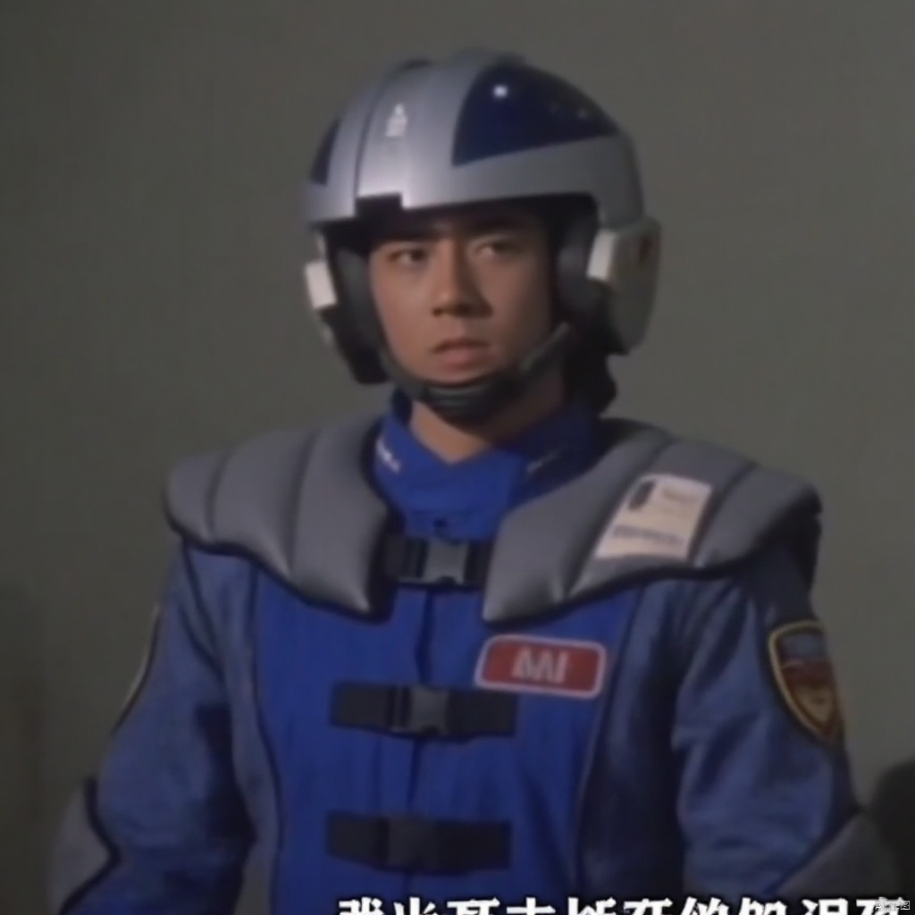 WINR,collar,belt,logo,uniform,jacket,pants,gloves,boots,emblem,blue jacket with grey line,blue pants,helmet