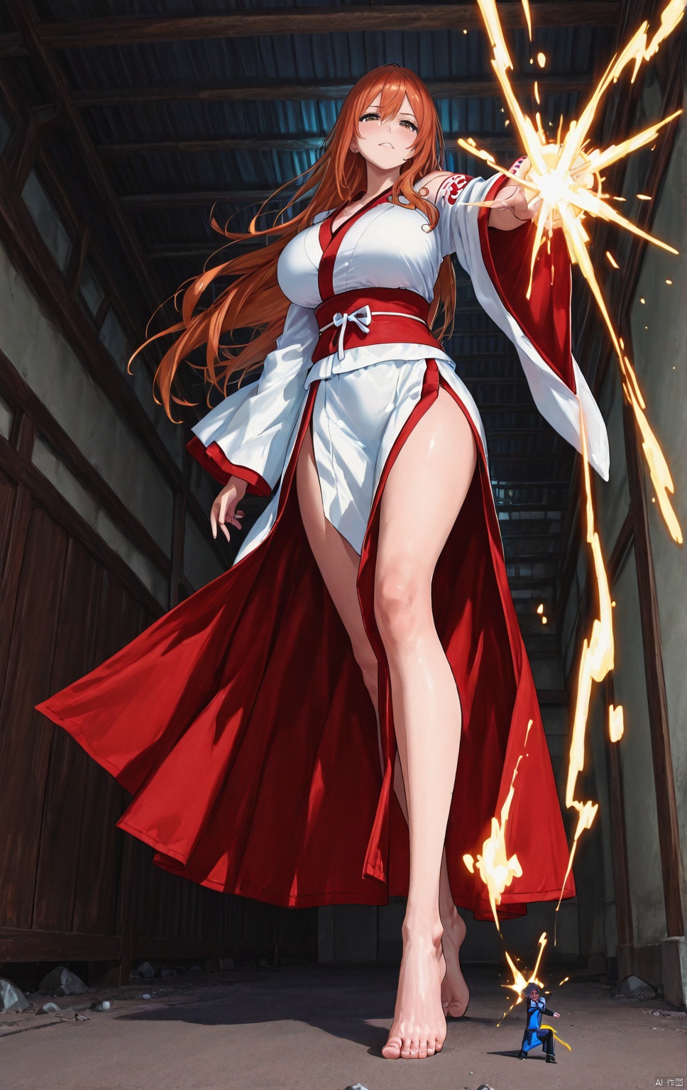 Nami. close-up,  foot focus,  1girl on Tensor.Art