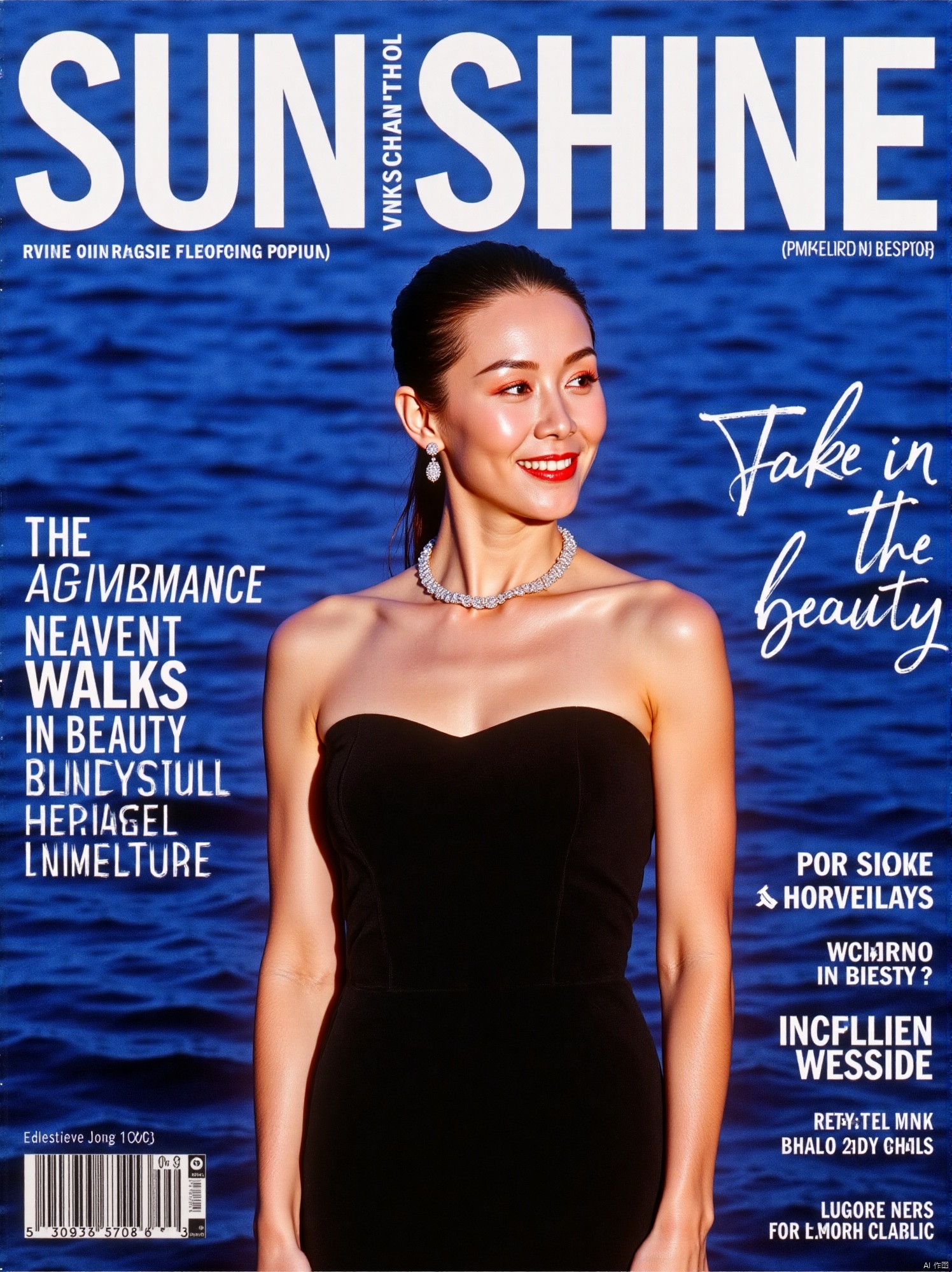 35mm film,  BJ_Rainbow_light,  Captured on a magazine cover by SUNSHINE on Tensor.Art