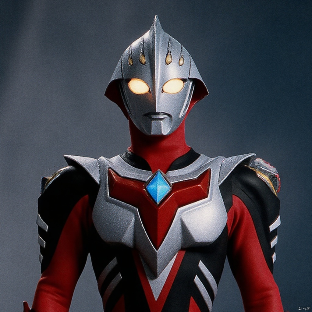 ultraman,bodysuit,gloves,legwear,boots,cover,mask,plugsuit,armor,bodysuit,pattern on body,tight-fitting,helmet,leather suit,latex,tokusatsu,no humans,science fiction,hard mask,no smile,no eyes,no nose,solo,rubber bodysuit with line,alien,