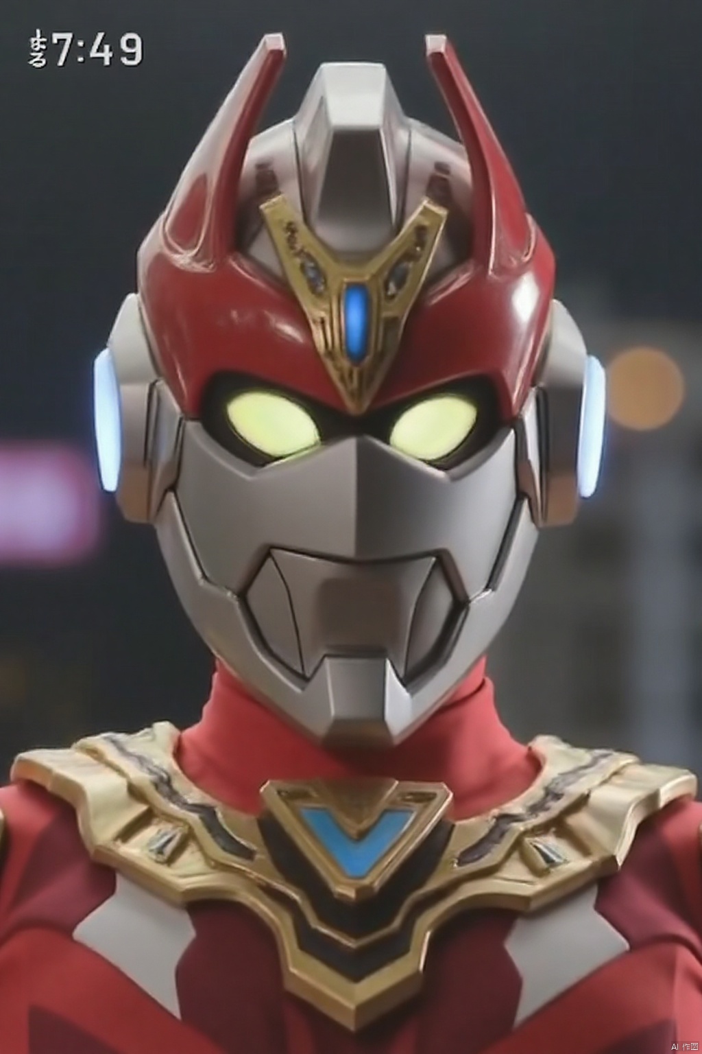 ultraman,bodysuit,gloves,legwear,boots,cover,mask,plugsuit,armor,bodysuit,pattern on body,tight-fitting,helmet,leather suit,latex,tokusatsu,no humans,science fiction,hard mask,no smile,no eyes,no nose,solo,rubber bodysuit with line,alien,