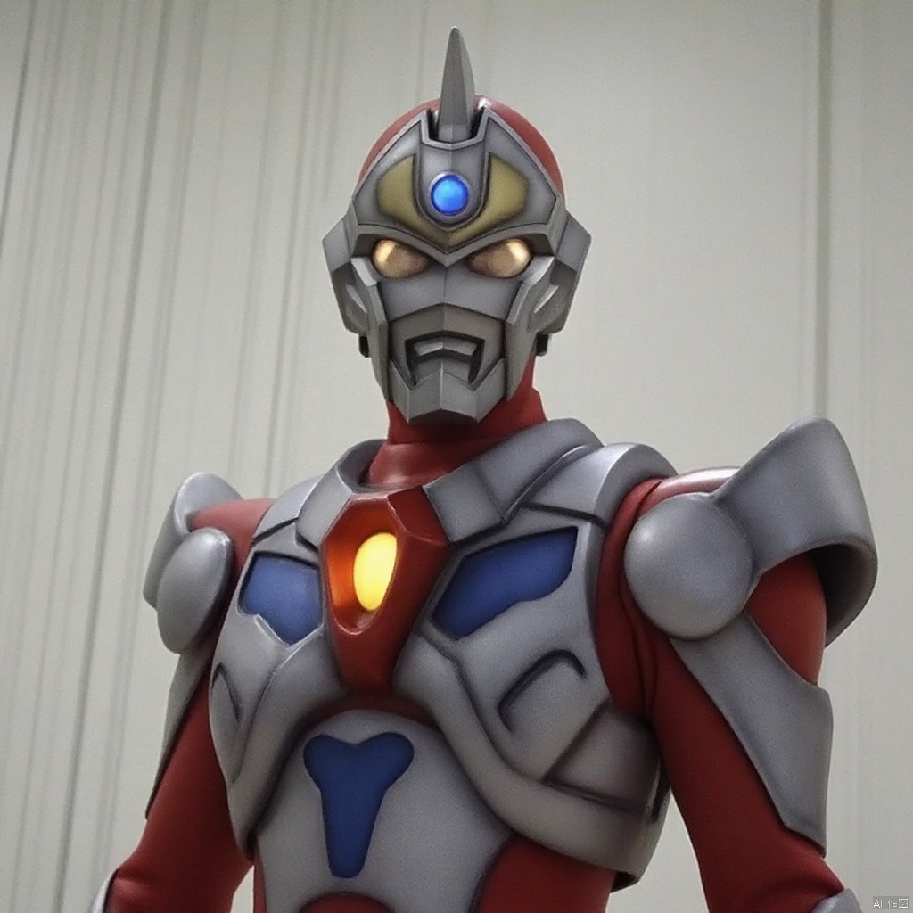 ultraman,bodysuit,gloves,legwear,boots,cover,mask,plugsuit,armor,bodysuit,pattern on body,tight-fitting,helmet,leather suit,latex,tokusatsu,no humans,science fiction,hard mask,no smile,no eyes,no nose,solo,rubber bodysuit with line,alien,Gridman