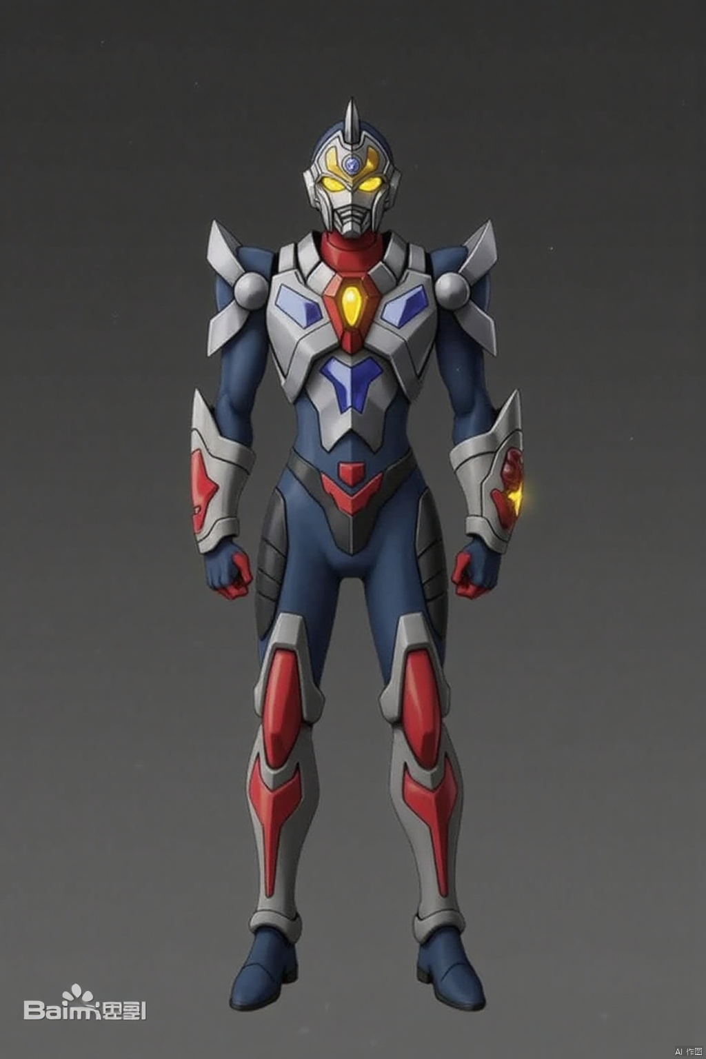 ultraman,bodysuit,gloves,legwear,boots,cover,mask,plugsuit,armor,bodysuit,pattern on body,tight-fitting,helmet,leather suit,latex,tokusatsu,no humans,science fiction,hard mask,no smile,no eyes,no nose,solo,rubber bodysuit with line,alien,Gridman