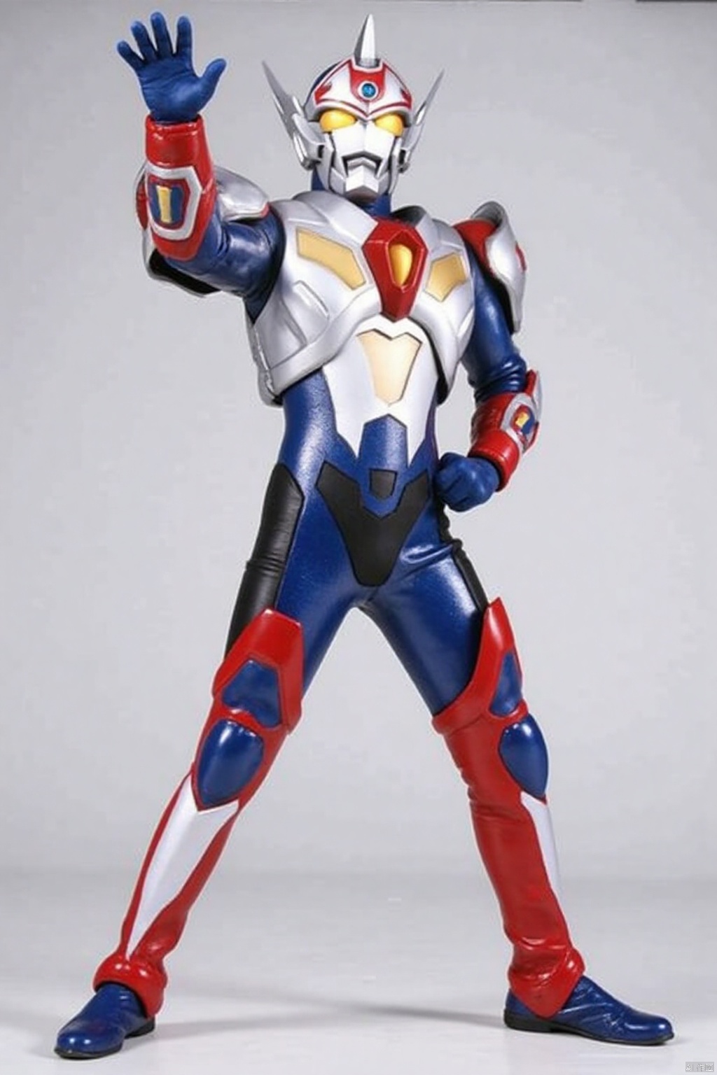 ultraman,bodysuit,gloves,legwear,boots,cover,mask,plugsuit,armor,bodysuit,pattern on body,tight-fitting,helmet,leather suit,latex,tokusatsu,no humans,science fiction,hard mask,no smile,no eyes,no nose,solo,rubber bodysuit with line,alien,Gridman