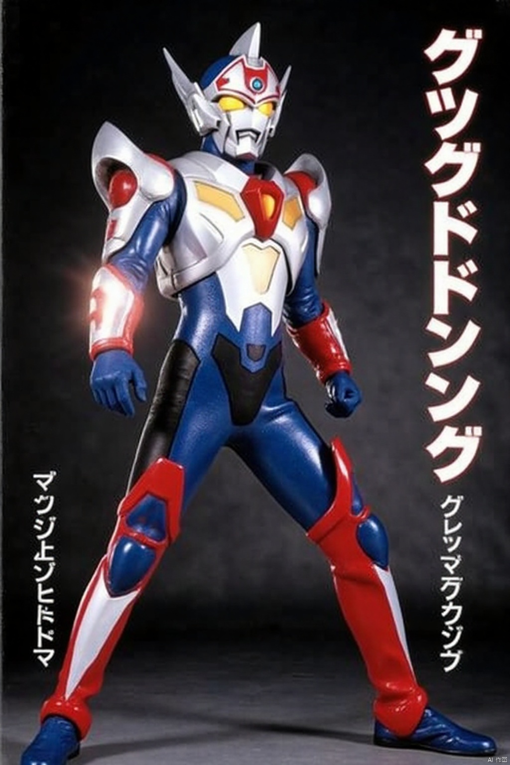 ultraman,bodysuit,gloves,legwear,boots,cover,mask,plugsuit,armor,bodysuit,pattern on body,tight-fitting,helmet,leather suit,latex,tokusatsu,no humans,science fiction,hard mask,no smile,no eyes,no nose,solo,rubber bodysuit with line,alien,Gridman