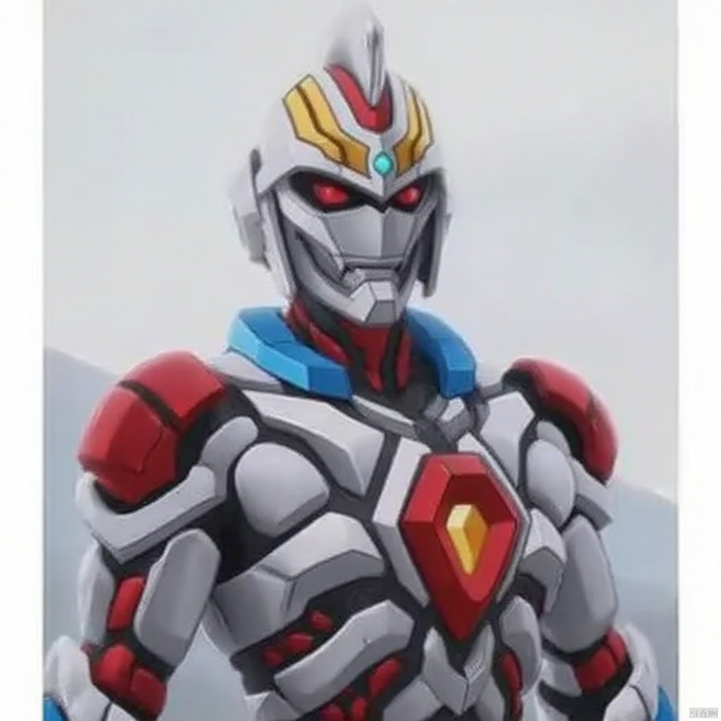 ultraman,bodysuit,gloves,legwear,boots,cover,mask,plugsuit,armor,bodysuit,pattern on body,tight-fitting,helmet,leather suit,latex,tokusatsu,no humans,science fiction,hard mask,no smile,no eyes,no nose,solo,rubber bodysuit with line,alien,Gridman