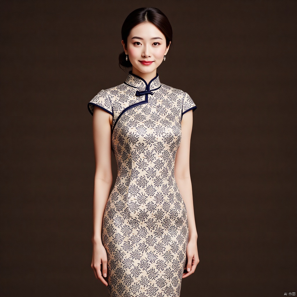 cheongsam,Geometric pattern