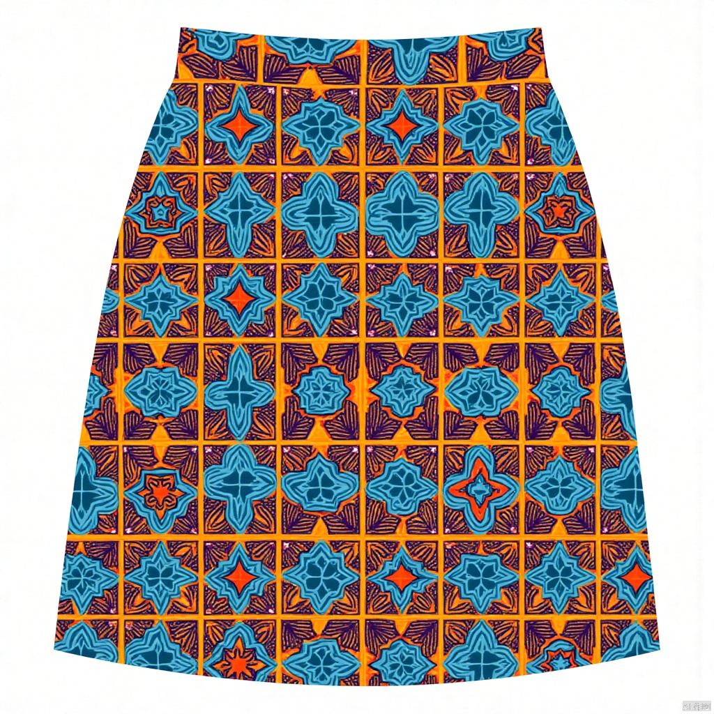 Geometric pattern skirt pattern