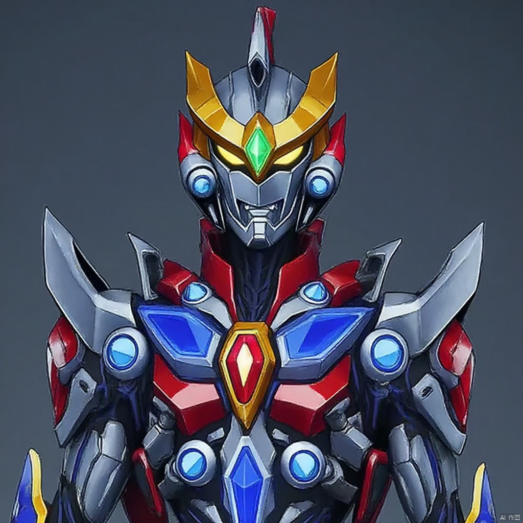 ultraman,bodysuit,gloves,legwear,boots,cover,mask,plugsuit,armor,bodysuit,pattern on body,tight-fitting,helmet,leather suit,latex,tokusatsu,no humans,science fiction,hard mask,no smile,no eyes,no nose,solo,rubber bodysuit with line,alien,Gridman