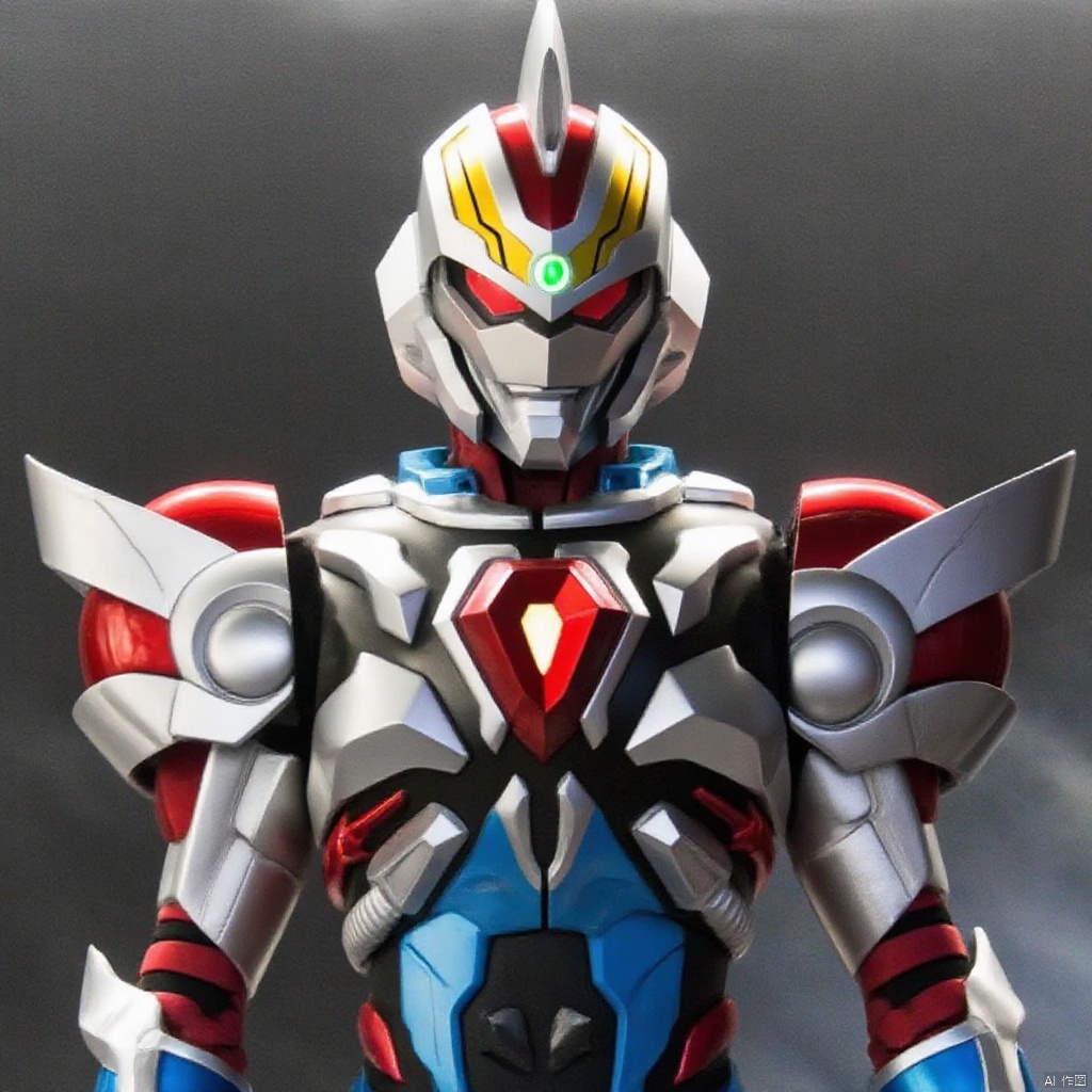 ultraman,bodysuit,gloves,legwear,boots,cover,mask,plugsuit,armor,bodysuit,pattern on body,tight-fitting,helmet,leather suit,latex,tokusatsu,no humans,science fiction,hard mask,no smile,no eyes,no nose,solo,rubber bodysuit with line,alien,Gridman
