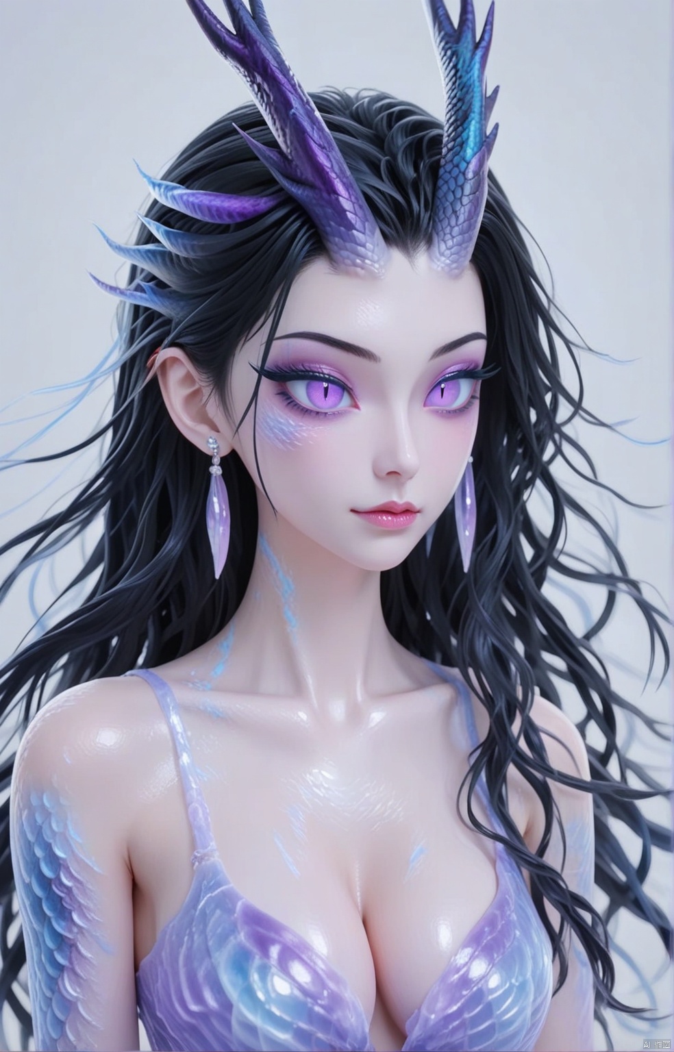 1girl,  Black hair,  Long black hair on Tensor.Art
