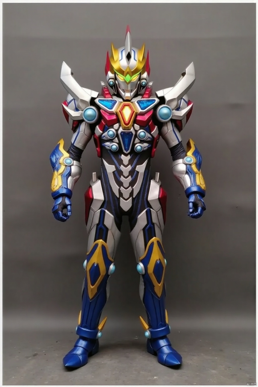 ultraman,bodysuit,gloves,legwear,boots,cover,mask,plugsuit,armor,bodysuit,pattern on body,tight-fitting,helmet,leather suit,latex,tokusatsu,no humans,science fiction,hard mask,no smile,no eyes,no nose,solo,rubber bodysuit with line,alien,Gridman