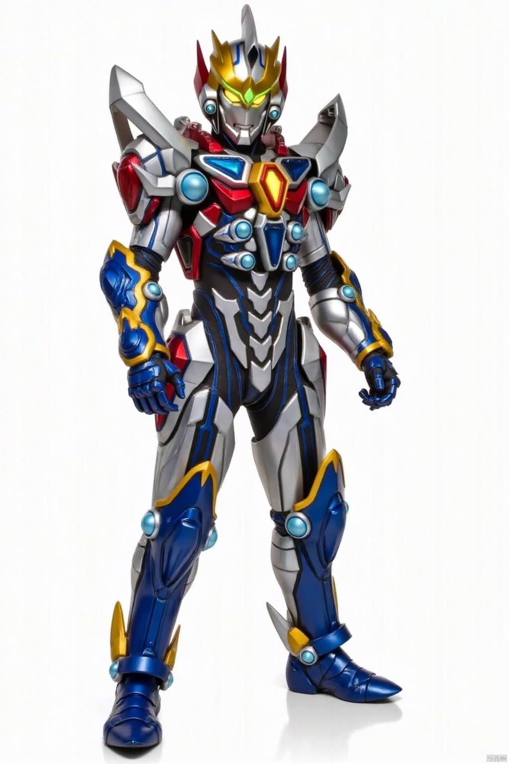 ultraman,bodysuit,gloves,legwear,boots,cover,mask,plugsuit,armor,bodysuit,pattern on body,tight-fitting,helmet,leather suit,latex,tokusatsu,no humans,science fiction,hard mask,no smile,no eyes,no nose,solo,rubber bodysuit with line,alien,Gridman