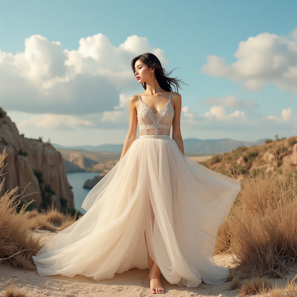 ,A gauzy skirt,Architectural landscape