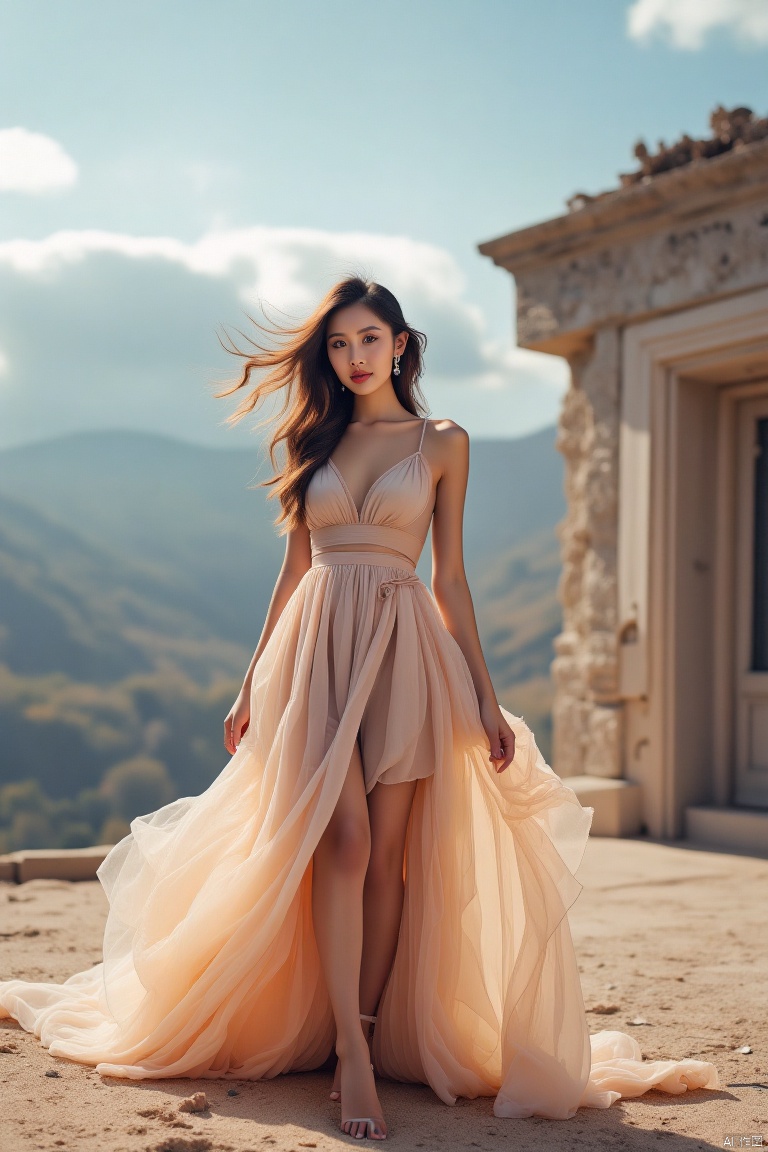 ,A gauzy skirt,Architectural landscape