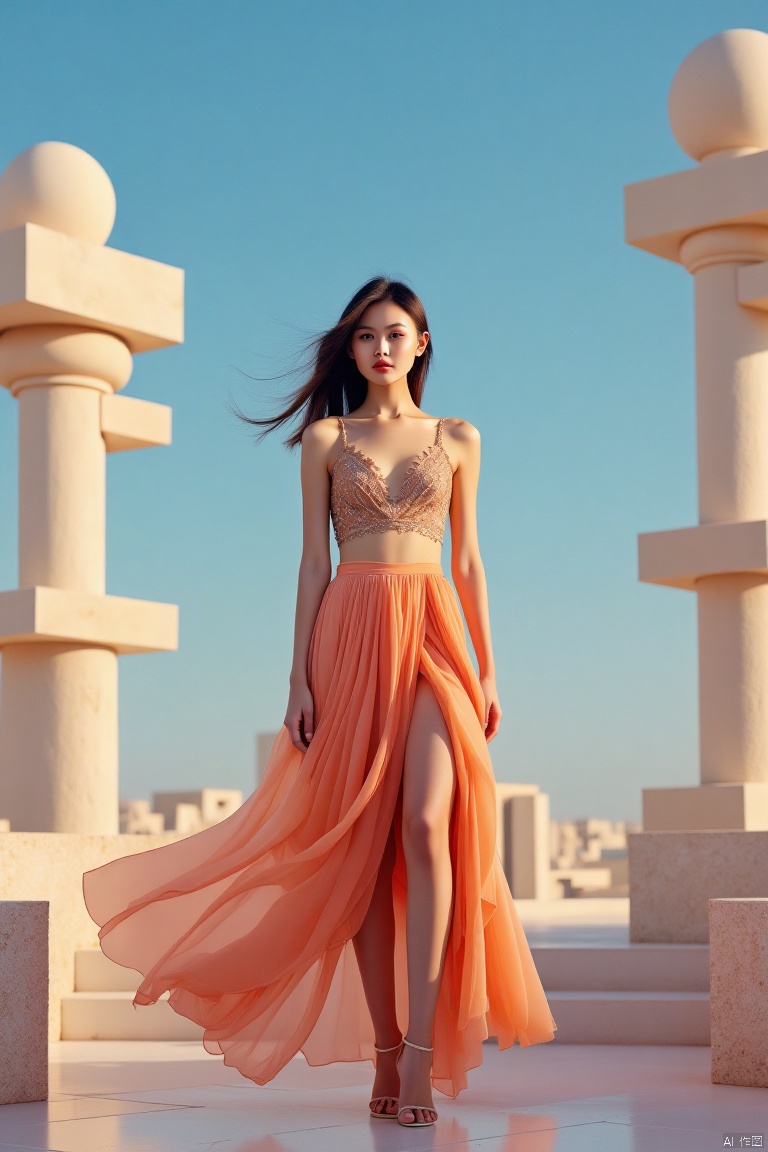 ,A gauzy skirt,Architectural landscape