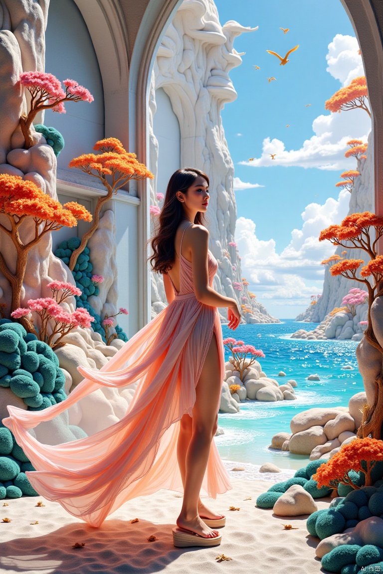 ,A gauzy skirt,Architectural landscape