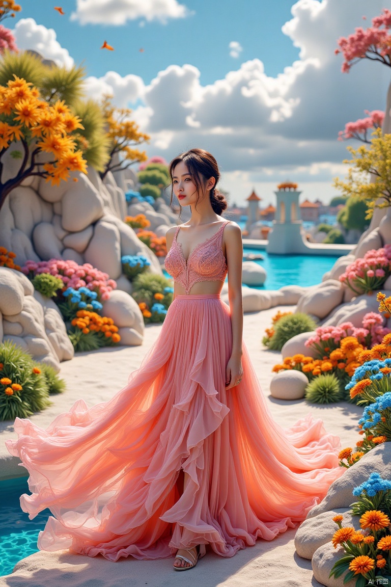 ,A gauzy skirt,Architectural landscape