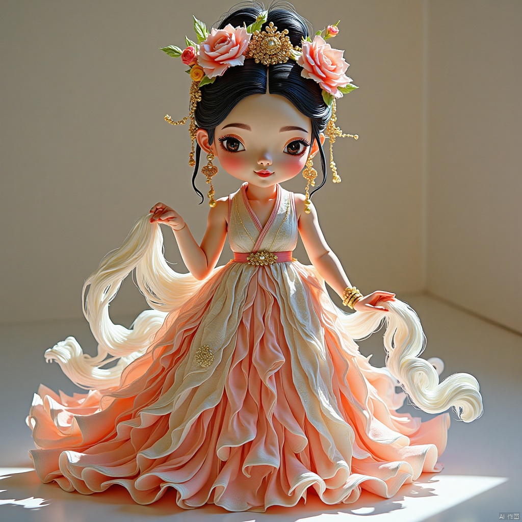 A gauzy skirt,Beautiful woman