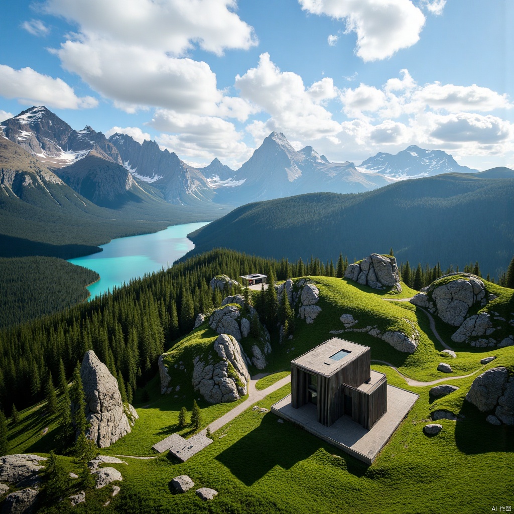 Natural scenery,building