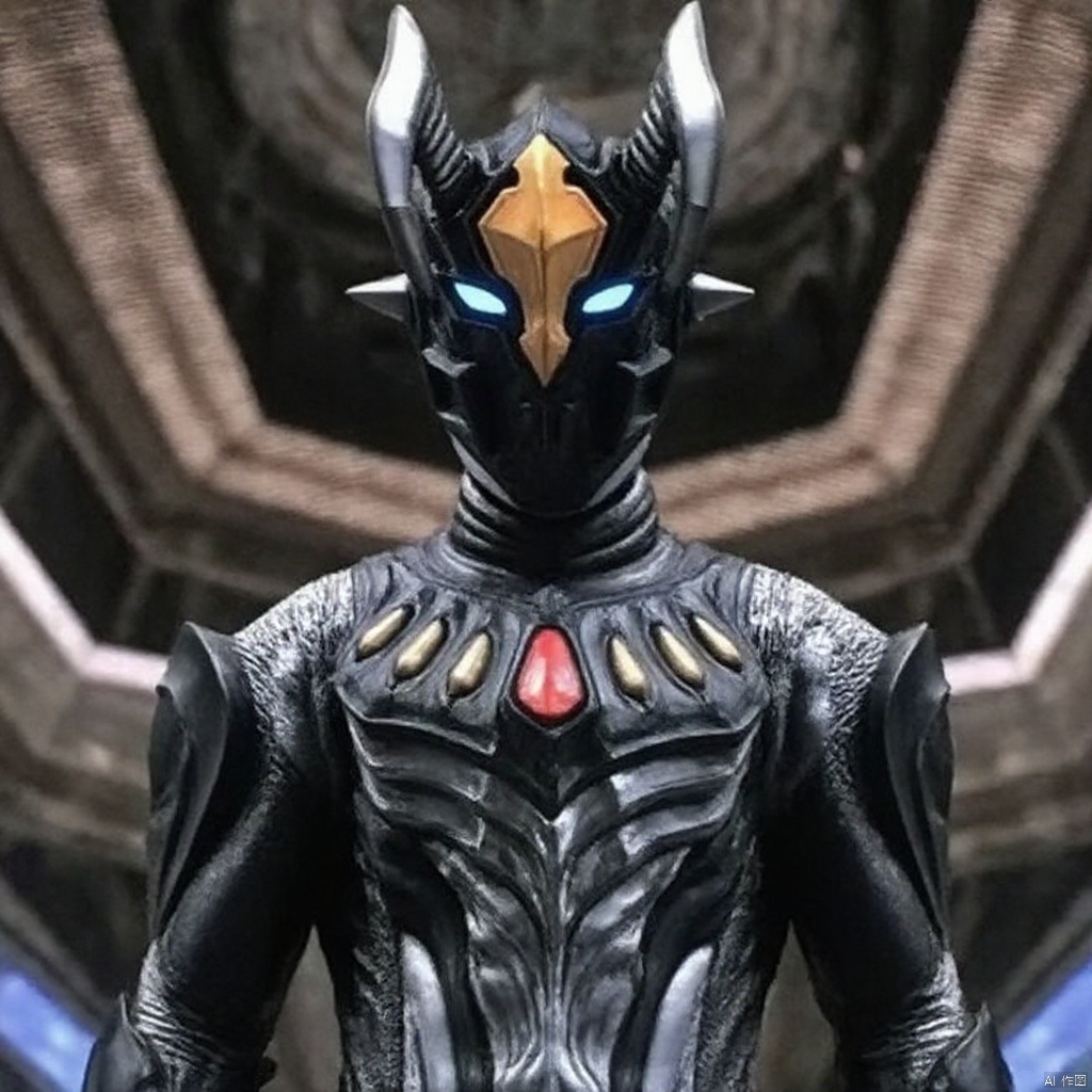 Zter,ultraman,bodysuit,gloves,legwear,boots,cover,mask,plugsuit,armor,bodysuit,pattern on body,tight-fitting,helmet,leather suit,latex,tokusatsu,no humans,science fiction,hard mask,no smile,no eyes,no nose,solo,rubber bodysuit with line,alien,