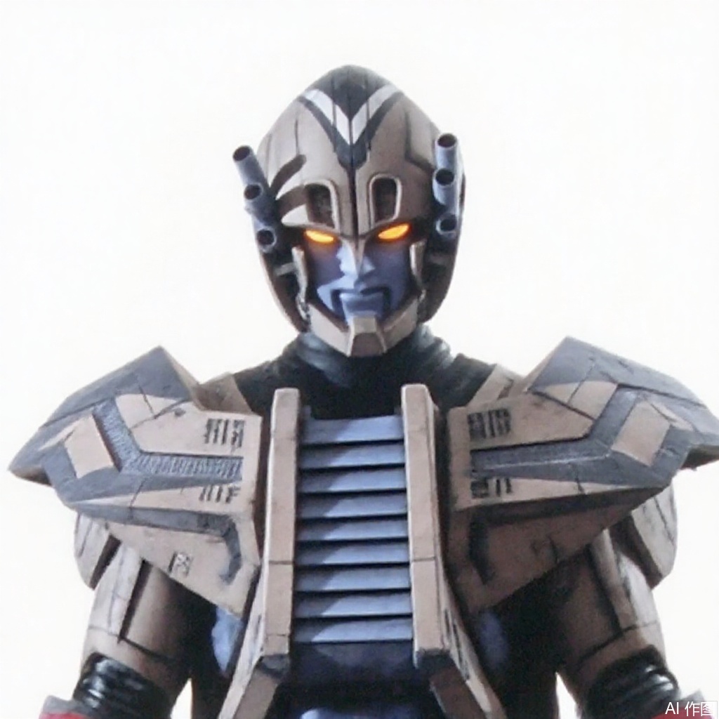 masterpiece, best quality,solo,(white background:1.2),simple background,
looking at viewer,ultraman,silver bodysuit,silver gloves,legwear,gloves,boots,cover,mask,plugsuit,armor,bodysuit,red pattern on body,silver tight-fitting,silver footwear,helmet,leather suit,latex,tokusatsu,no humans,science fiction,silver head,hard mask,no smile,no eyes,no nose,silver rubber bodysuit with red line,armor,helmet,super robot,machinery,mecha
