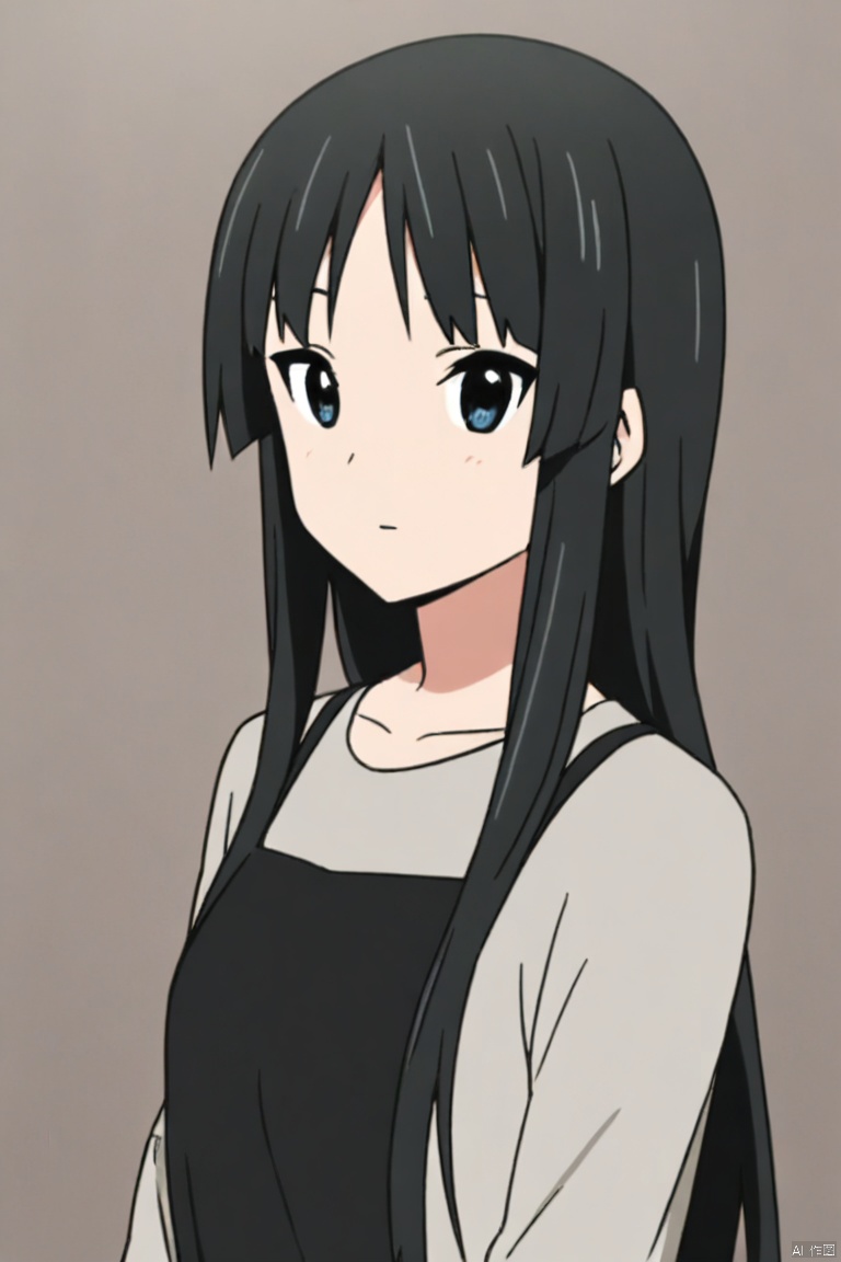 Black hair, long hair,upper body