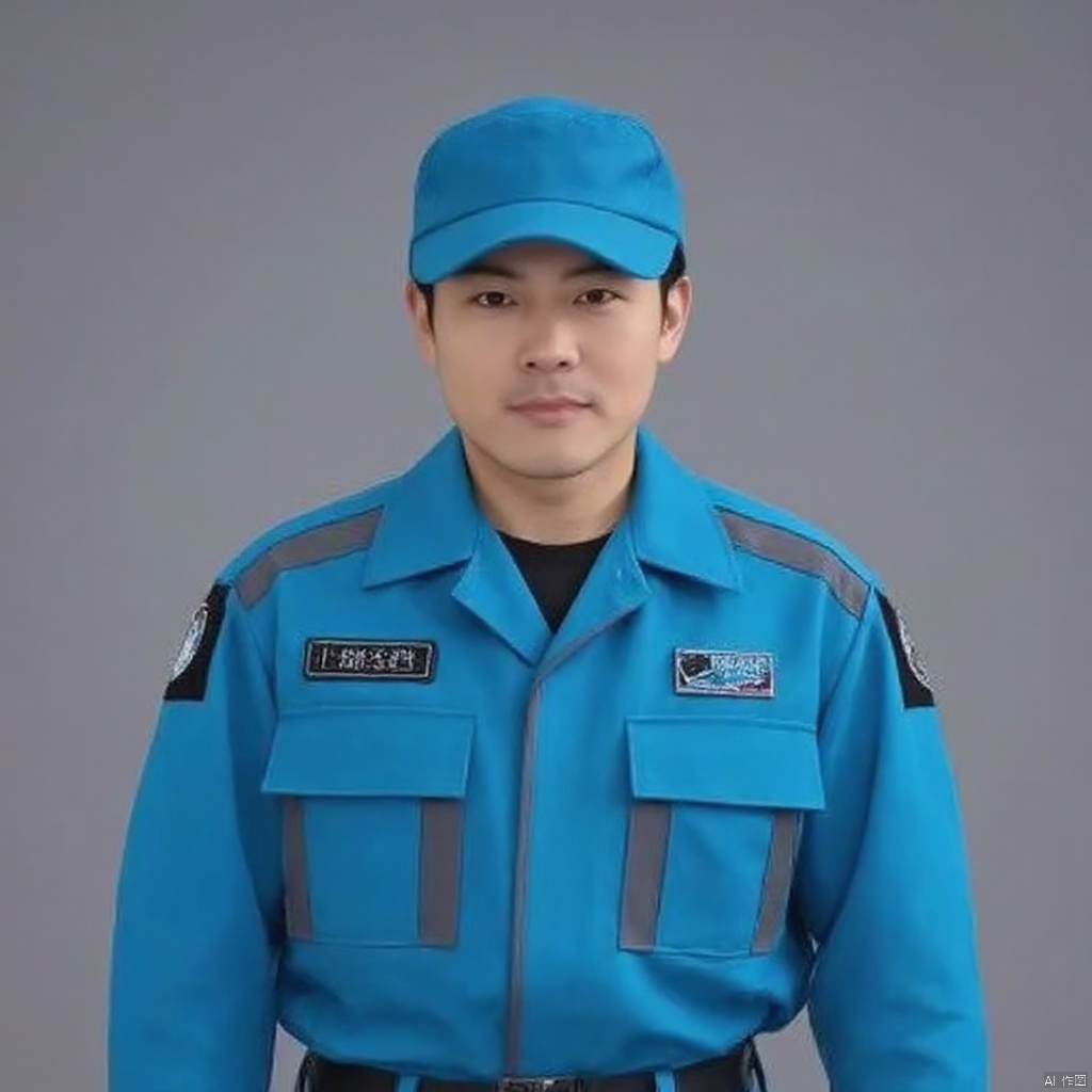 SKAED,collar,belt,logo,uniform,jacket,pants,gloves,boots,emblem,blue jacket,blue pants,blue jacket with grey line,blue pants with gray line
