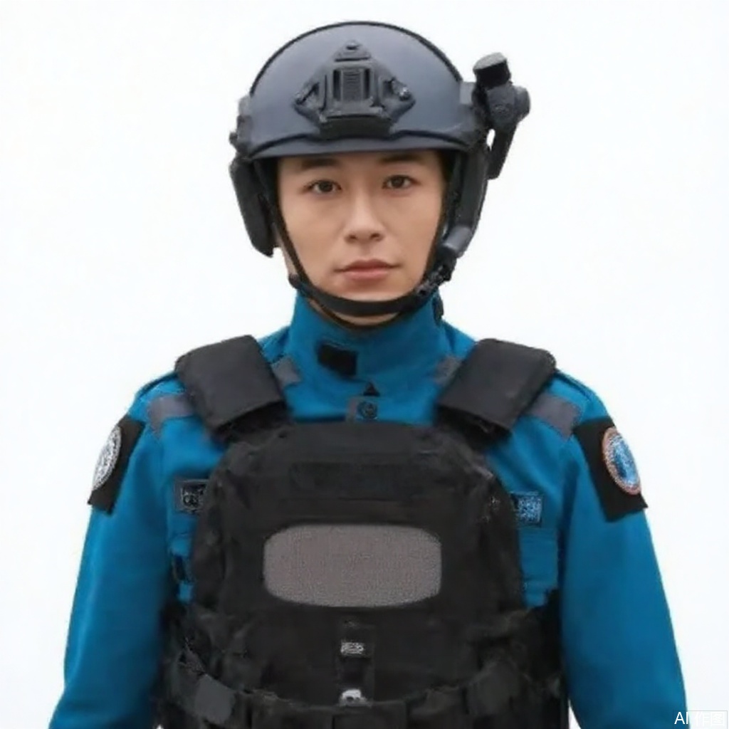 masterpiece, best quality,solo,(white background:1.2),simple background,
looking at viewer,SKARD,helmet,collar,belt,military uniform,logo,uniform,jacket,helmet,fingerless gloves,gloves,boots,emblem,pants,bodysuit,belt pouch,armband,military,bulletproof vest,black gloves,belt,pants,black footwear,knee pads,police,tactical clothes