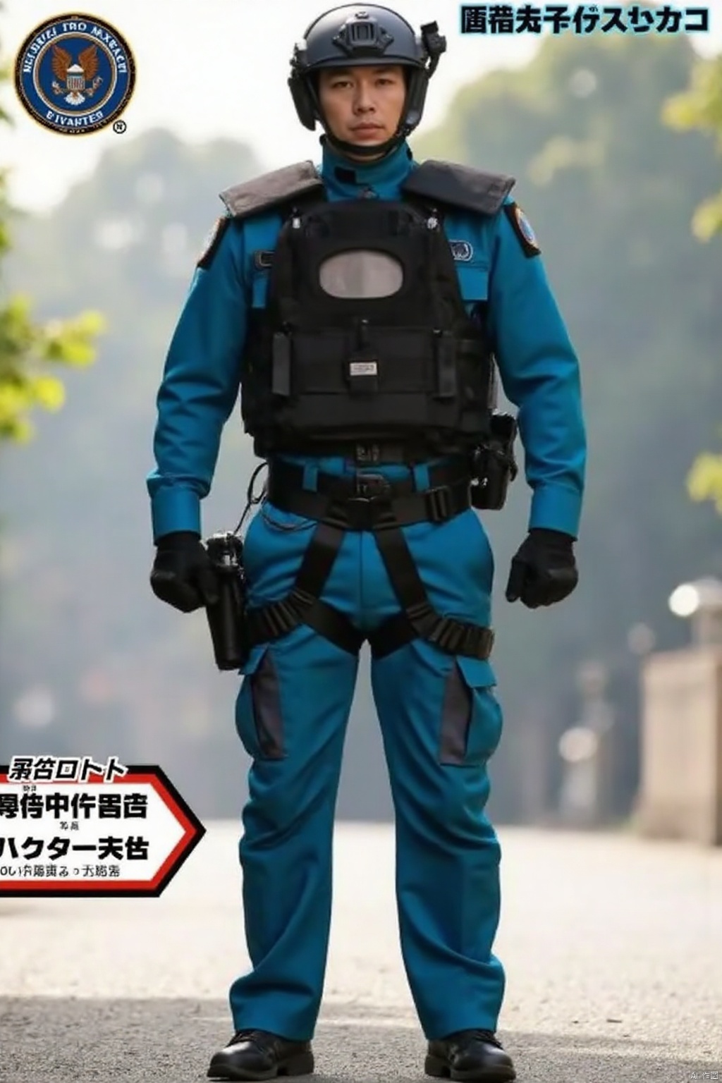SKARD,helmet,collar,belt,military uniform,logo,uniform,jacket,helmet,fingerless gloves,gloves,boots,emblem,pants,bodysuit,belt pouch,armband,military,bulletproof vest,black gloves,belt,pants,black footwear,knee pads,police,tactical clothes