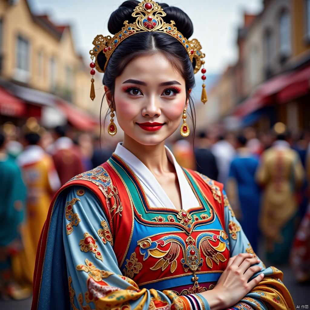 Ancient costume,city