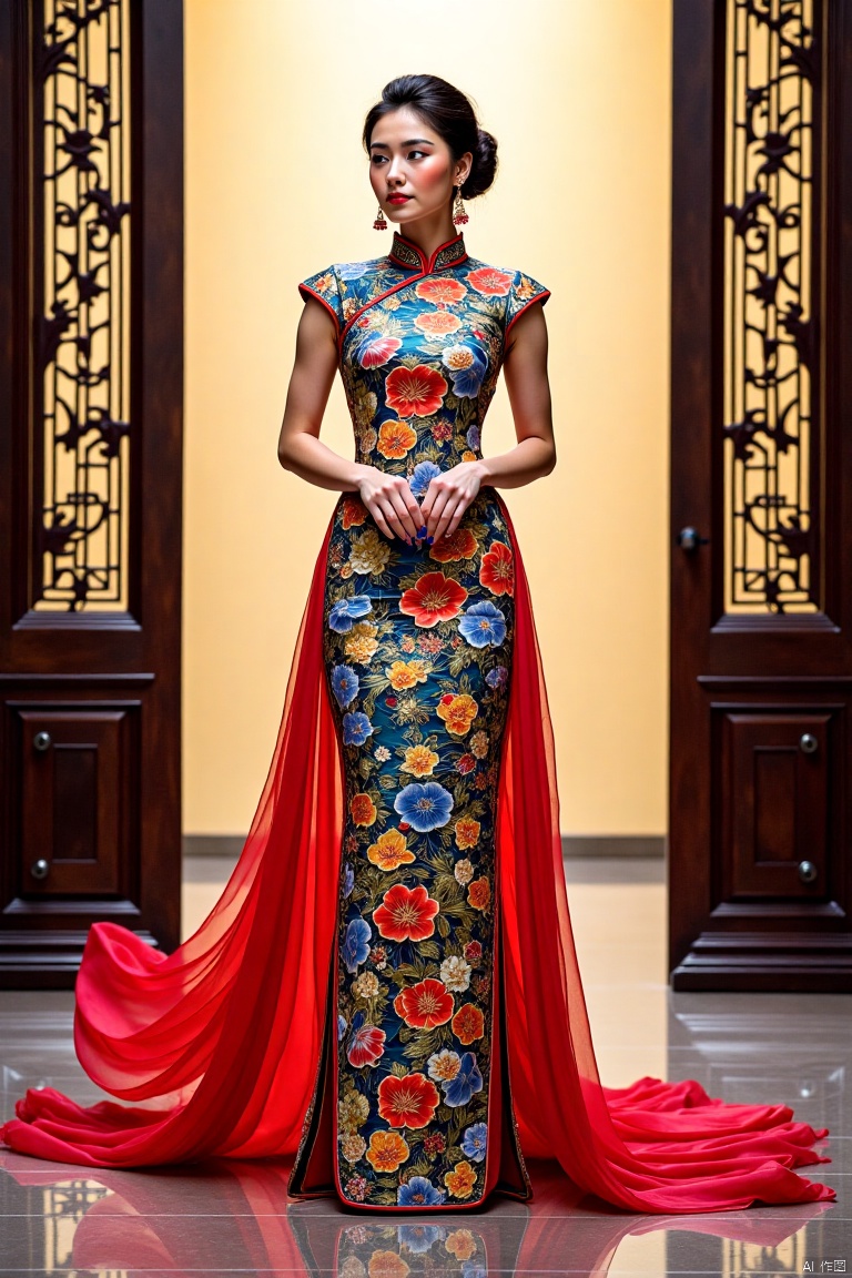 city, cheongsam,inset