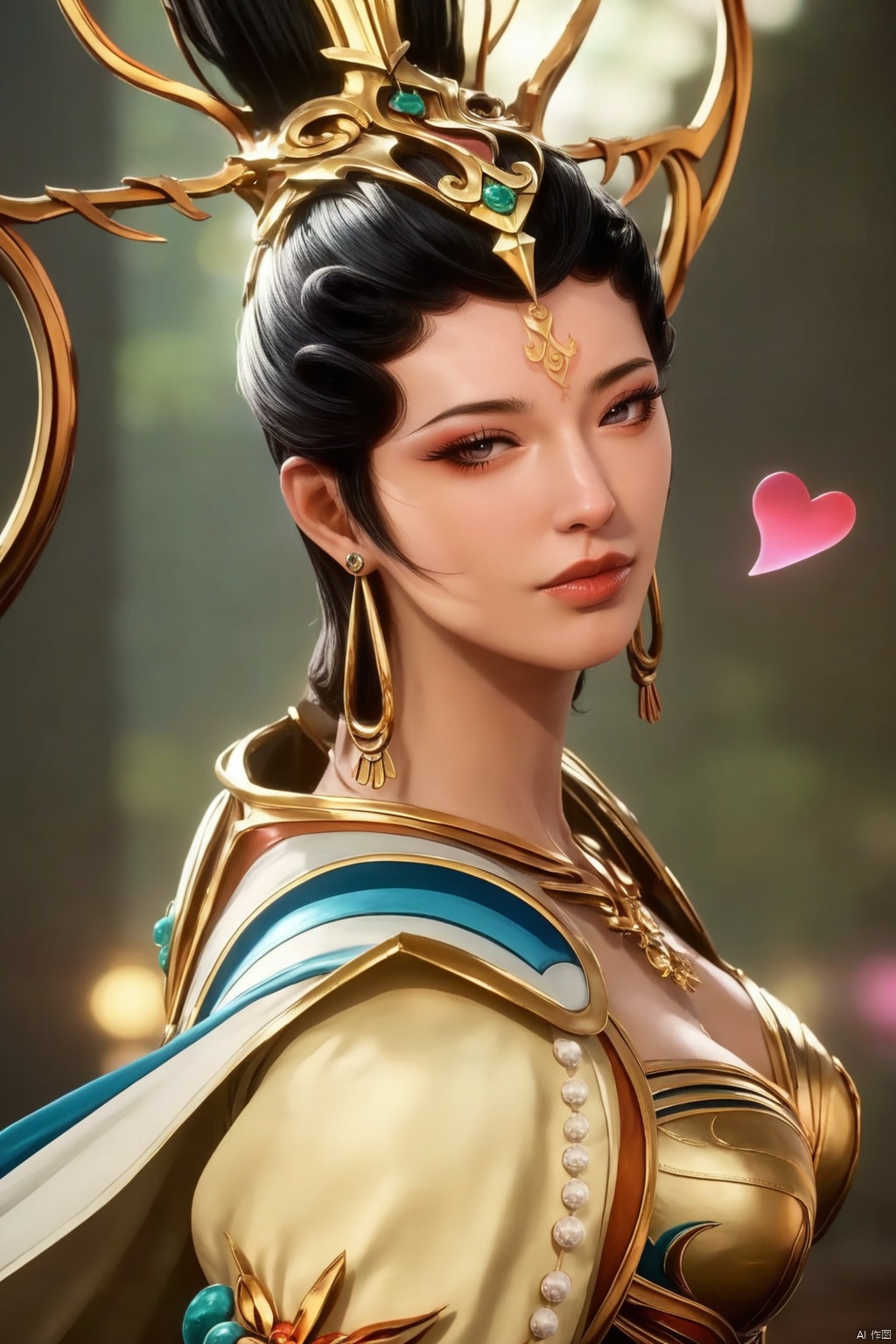 score_9,score_8_up,score_7_up,realistic,best quality, ultra HD quality details,masterpiece,full body,expressive eyes, perfect face,perfect fingers,(floating hearts:1.3),cinematic lighting, 8k,makeup,source_anime,(long eyelashes),shiny skin,hyper detailed, hyper realistic,high resolution,natural lighting,1girl, solo, black hair, hair ornament, dress,earrings,