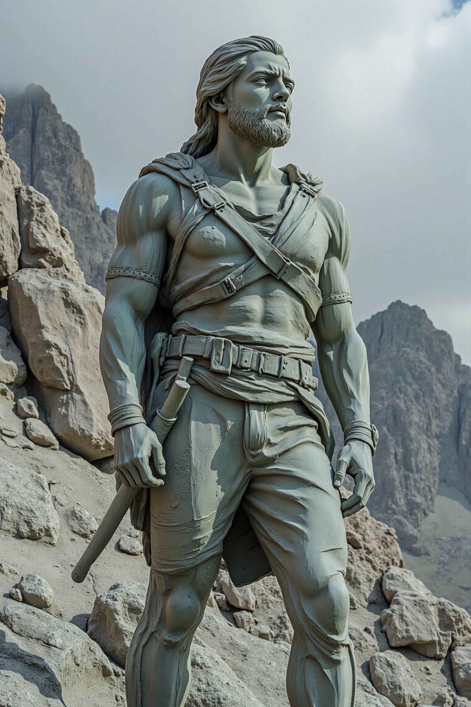 man,stone