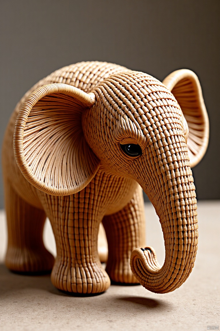elephant,Bamboo woven articles