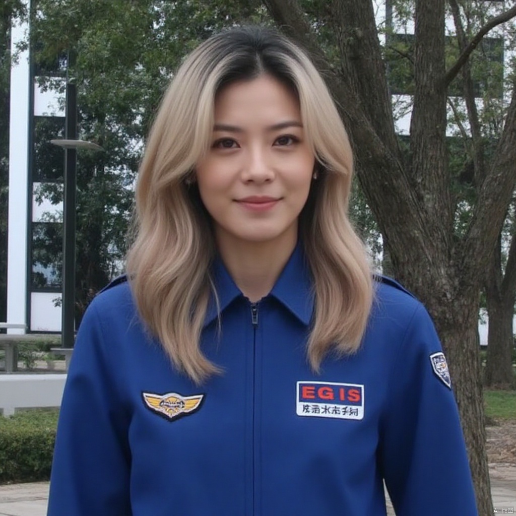 EGIS,collar,belt,logo,uniform,jacket,pants,gloves,boots,emblem,blue jacket,BLACK pants,