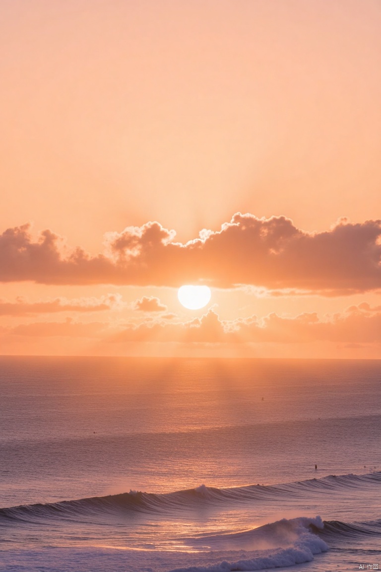 outdoors, sky, cloud, water, no humans, ocean, beach, scenery, sunset, sun, horizon, waves, orange sky