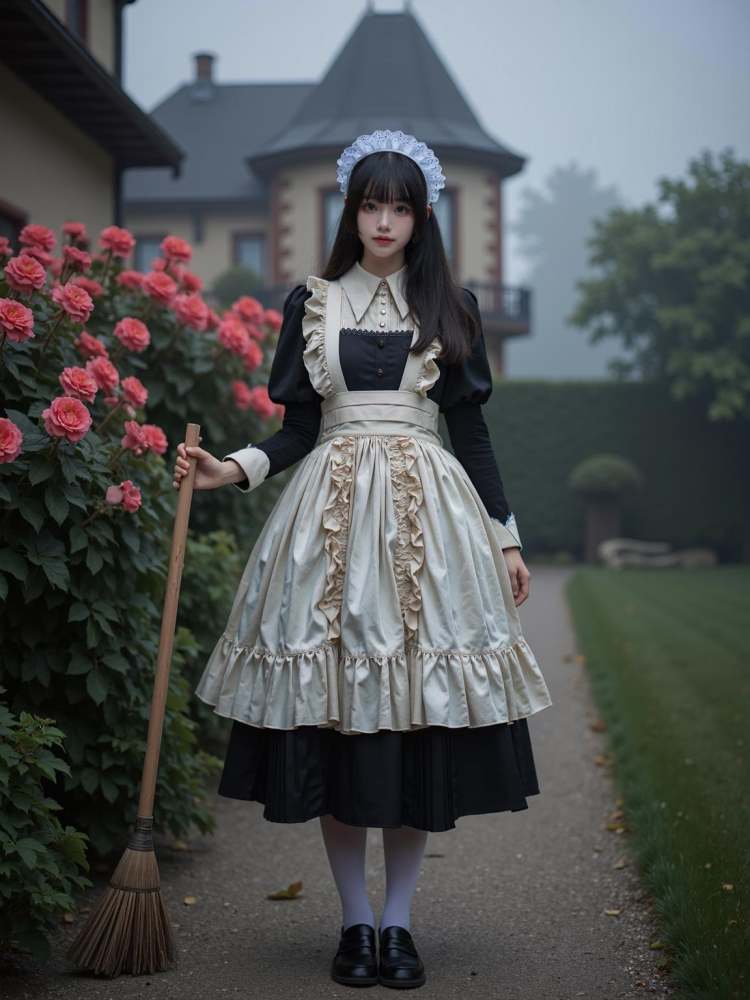 [F.1 D][Realistic] Maid costume | 女仆装 by cyberAngel_ on Tensor.Art