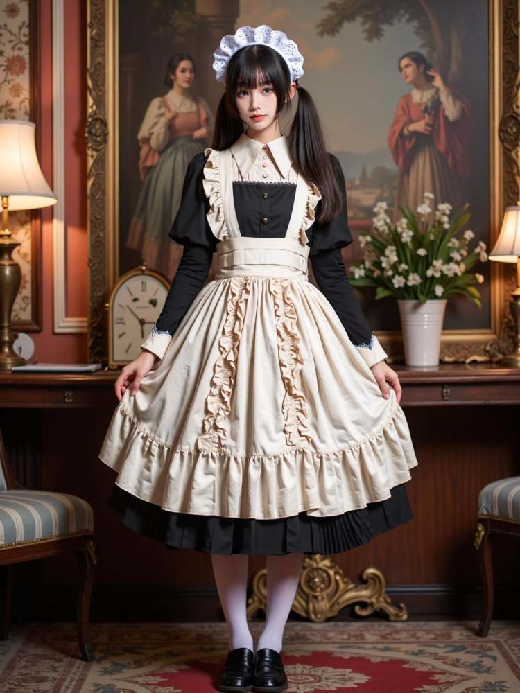 [F.1 D][Realistic] Maid costume | 女仆装 by cyberAngel_ on Tensor.Art