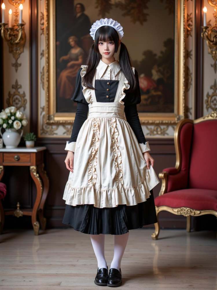 [F.1 D][Realistic] Maid costume | 女仆装 by cyberAngel_ on Tensor.Art