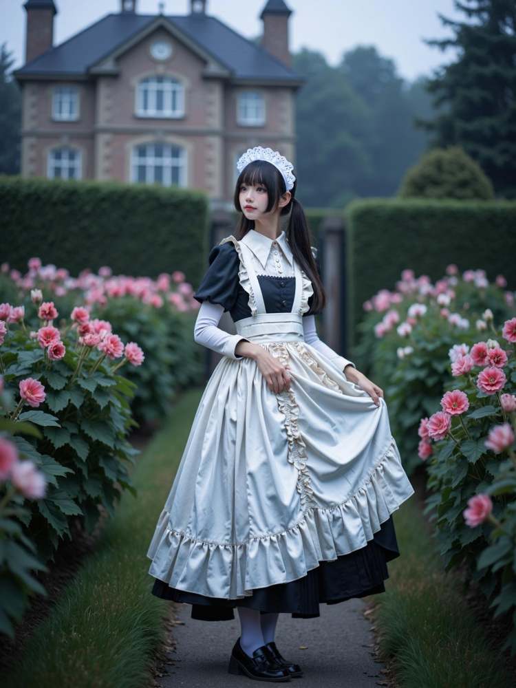 [F.1 D][Realistic] Maid costume | 女仆装 by cyberAngel_ on Tensor.Art