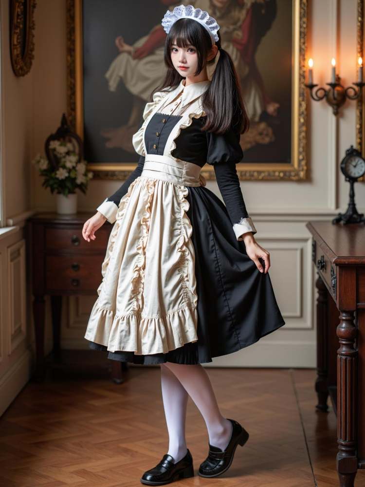 [F.1 D][Realistic] Maid costume | 女仆装 by cyberAngel_ on Tensor.Art