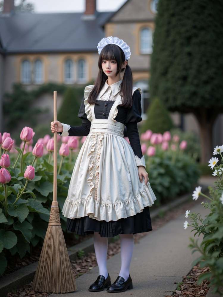 [F.1 D][Realistic] Maid costume | 女仆装 by cyberAngel_ on Tensor.Art
