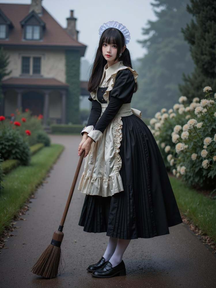[F.1 D][Realistic] Maid costume | 女仆装 by cyberAngel_ on Tensor.Art