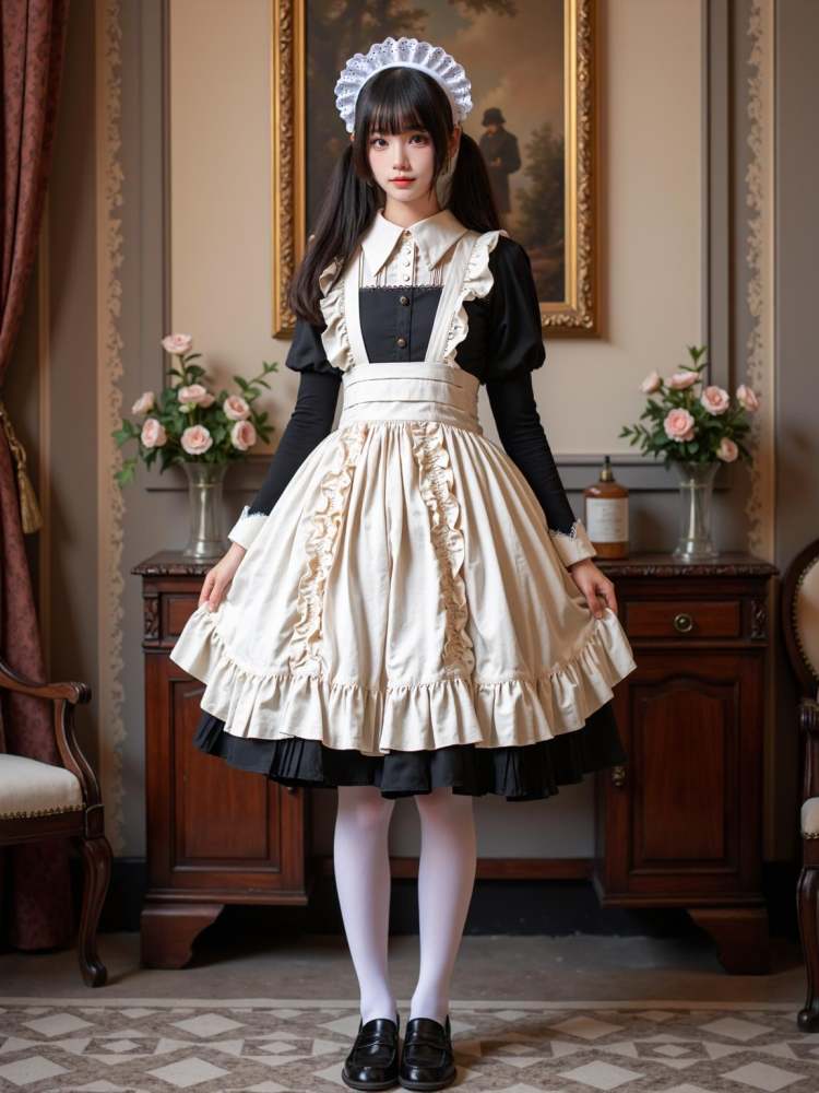 [F.1 D][Realistic] Maid costume | 女仆装 by cyberAngel_ on Tensor.Art