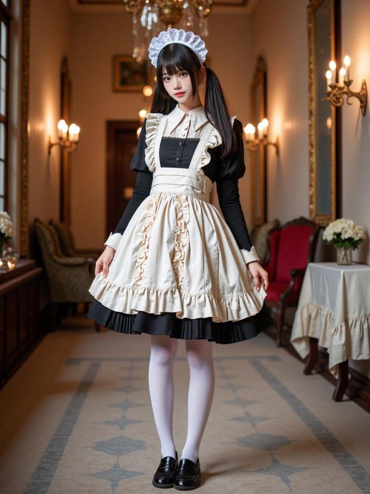 [F.1 D][Realistic] Maid costume | 女仆装 by cyberAngel_ on Tensor.Art
