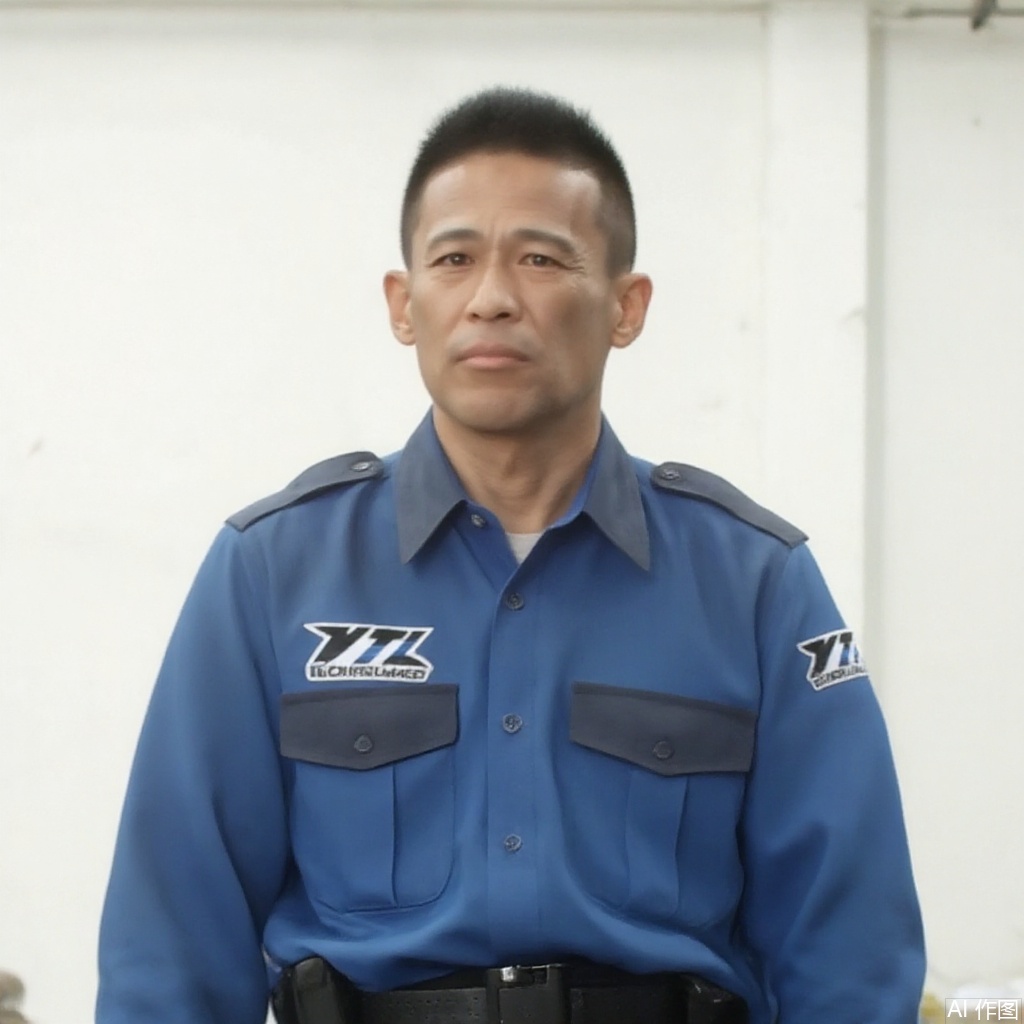 masterpiece, best quality,solo,(white background:1.2),simple background,
looking at viewer,VTL,collar,belt,logo,uniform,jacket,emblem,blue jacket,blue jacket with grey line,EGIS