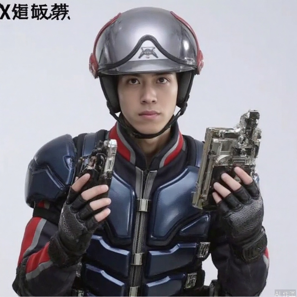 XIO,helmet,collar,belt,military uniform,logo,uniform,jacket,helmet,fingerless gloves,gloves,boots,emblem,pants,bodysuit,belt pouch,armband,military,bulletproof vest,black gloves,belt,pants,black footwear,knee pads,police,tactical clothes